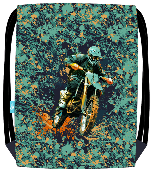 Big Drawstring Bag - Moto Camo Trax