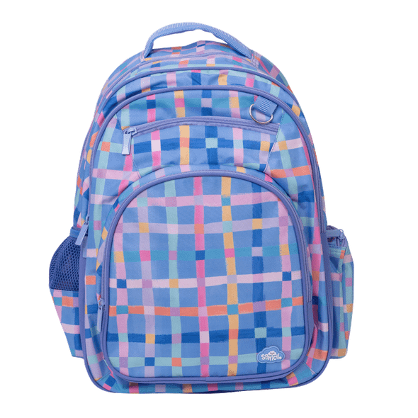 Big Kids Backpack - Pastel Plaid