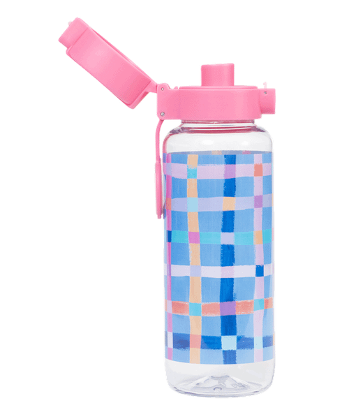Big Water Bottle - 650ml - Pastel Plaid