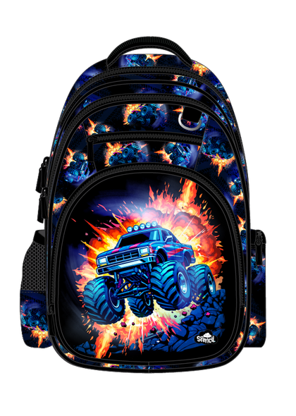 Big Kids Backpack - Monster Blaze