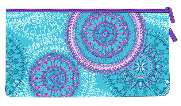 Twin Zip Pencil Case - Amethyst Spirit