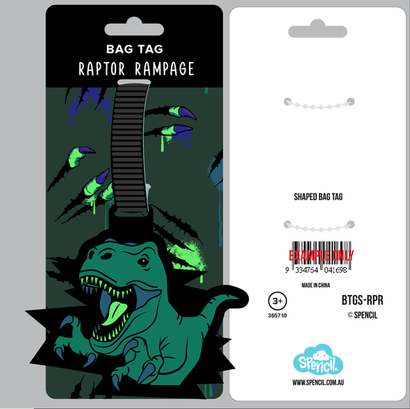 Bag Tag - Raptor Rampage