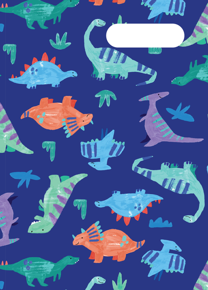 A4 Book Cover - Dino Pals