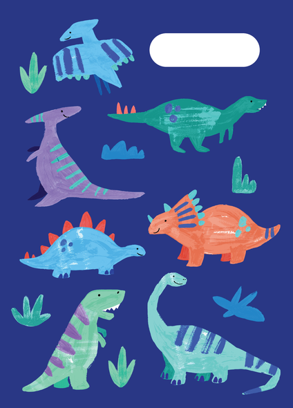 A4 Book Cover - Dino Pals 2