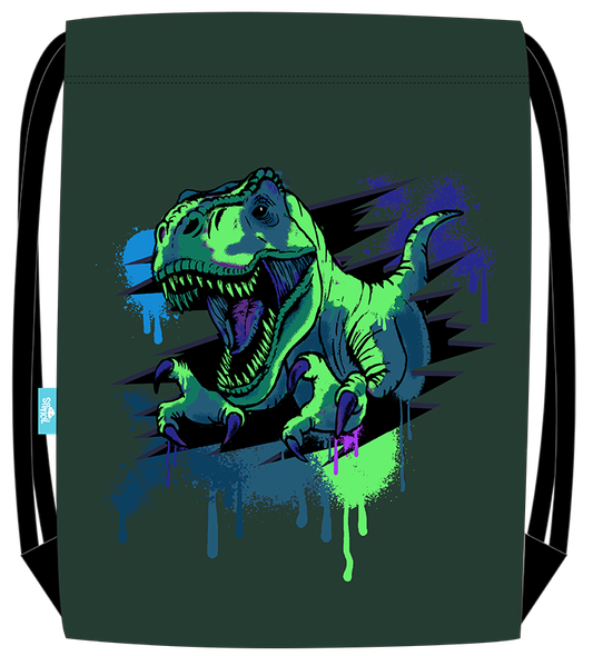 Big Drawstring Bag - Raptor Rampage