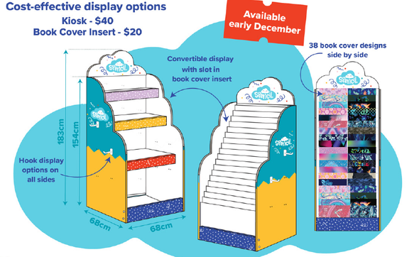 Spencil Book Cover Display Kiosk Insert