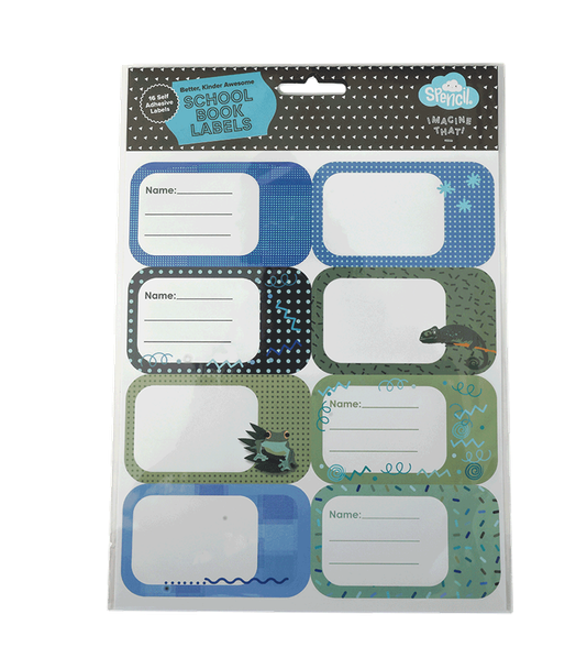 Book Labels - Cool Blues