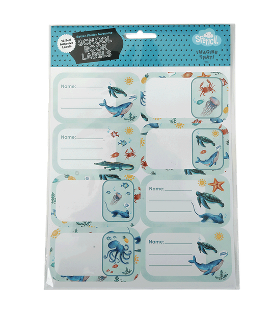 Book Labels - Sea Critters