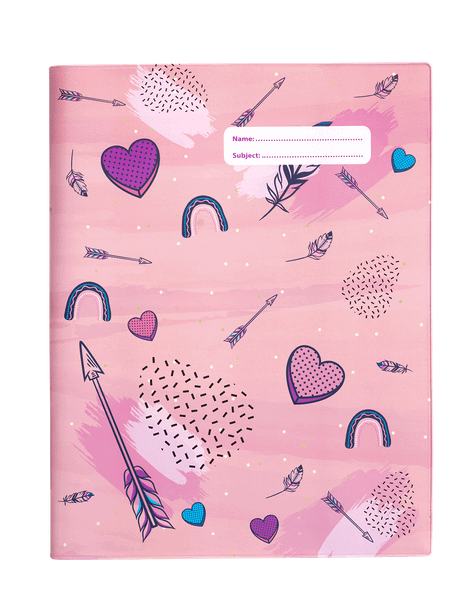 Exercise Book Cover - Hearts & Arrows 2