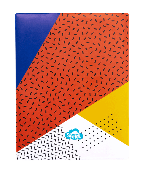 Exercise Book Cover - Geo Confetti 2