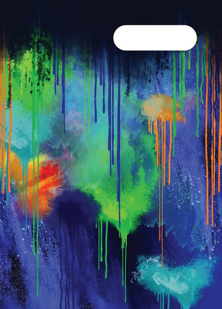 A4 Book Cover - Colour Drip 1