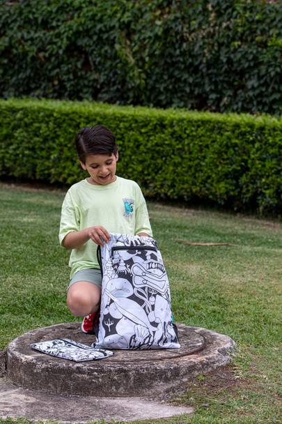 Big Drawstring Bag - Diving with Sea Friends