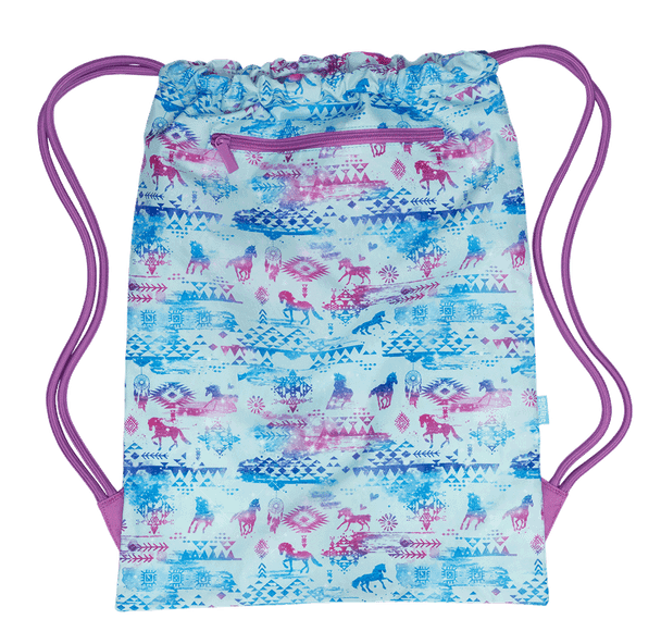 Big Drawstring Bag - Aztec Horse