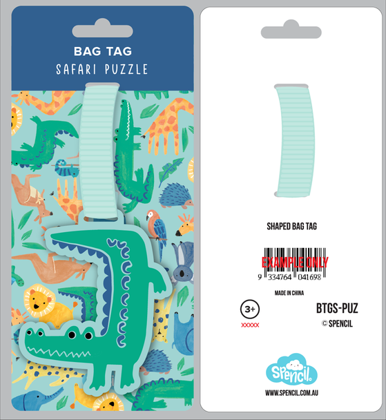 Bag Tag - Safari Puzzle