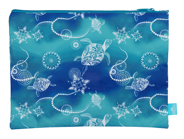 A4 Twin Zip Pencil Case - Turtle of Life
