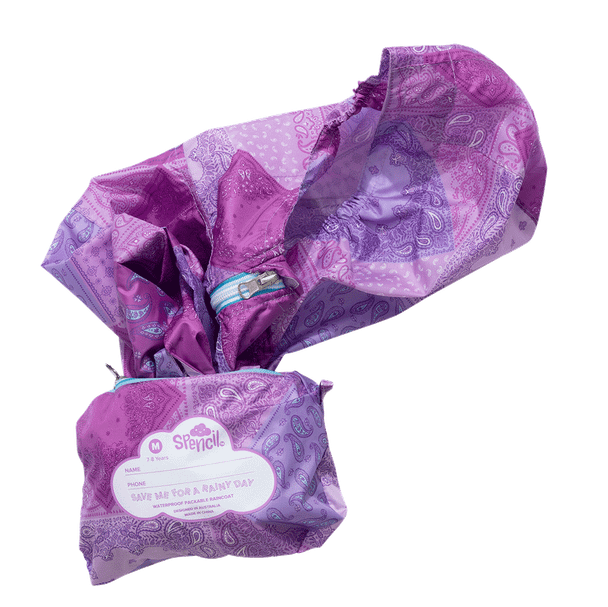 Raincoat - Paisley Patch