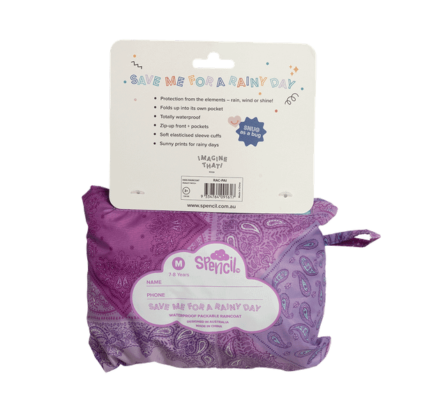 Raincoat - Paisley Patch