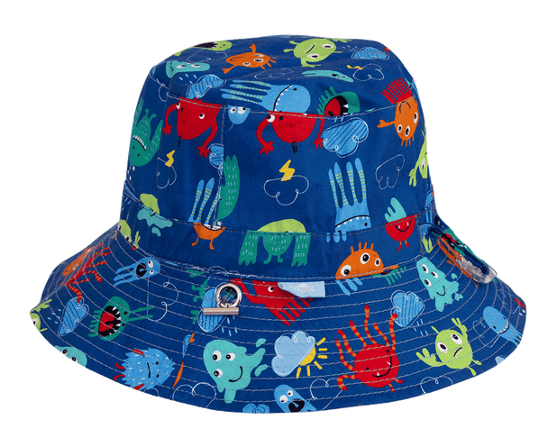 Reversible Bucket Hat - Little Monsters