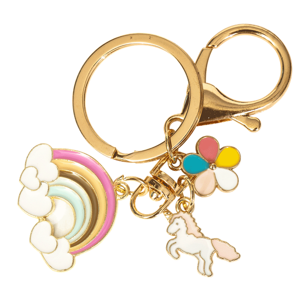 Key Chain - Unicorn Rainbow with Daisy