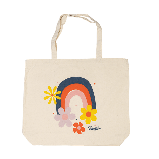 Tote 100% Cotton Flower Power