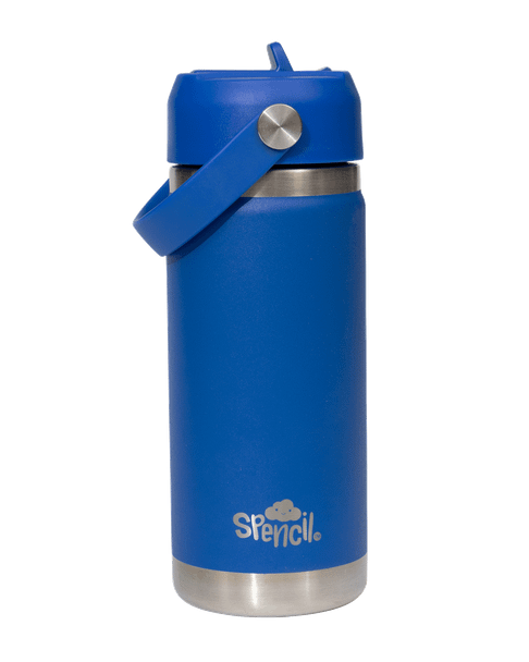 Little Insulated Water Bottle 470ml- Azure