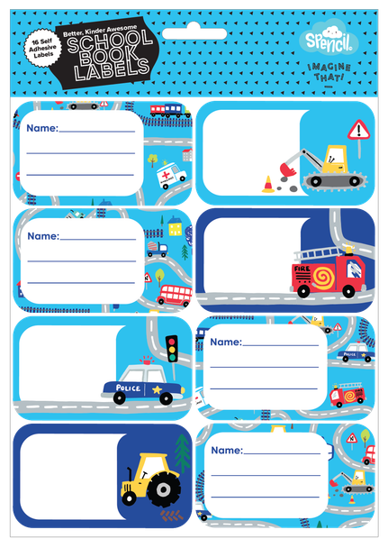Book Labels - Tiny Town