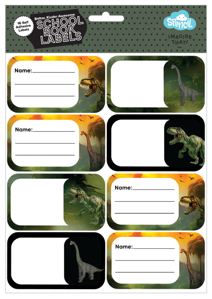Book Labels - Jurassic Kingdom