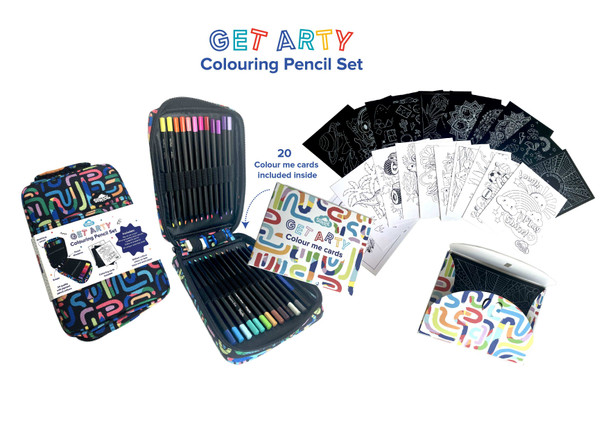 Get Arty Colouring Pencil Set - Squiggle