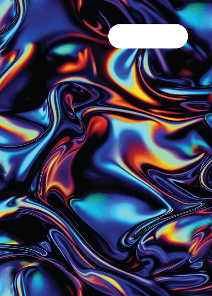 A4 Book Cover - Metallic Waves