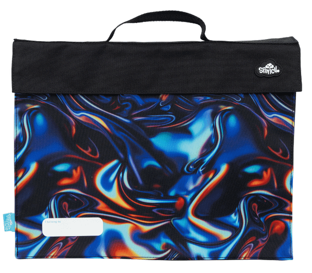 Library Bag - Metallic Waves