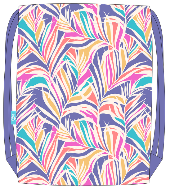Big Drawstring Bag - Paradise Palms