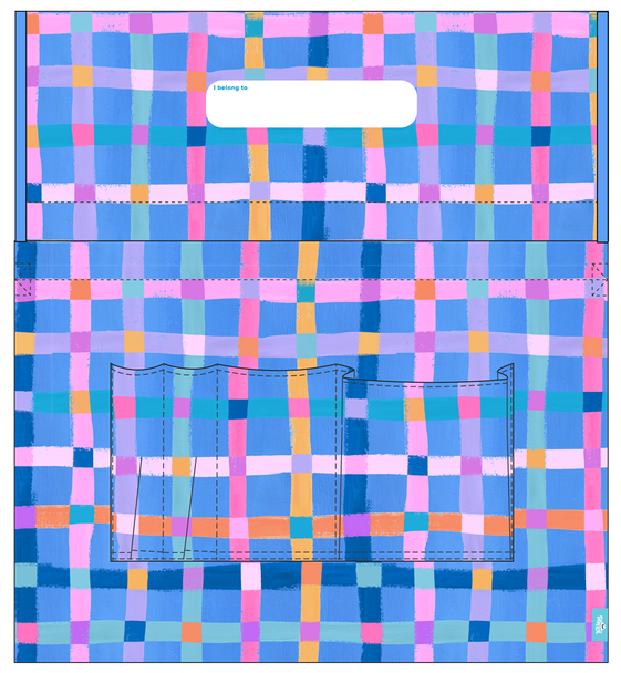 Chair Organiser - Pastel Plaid