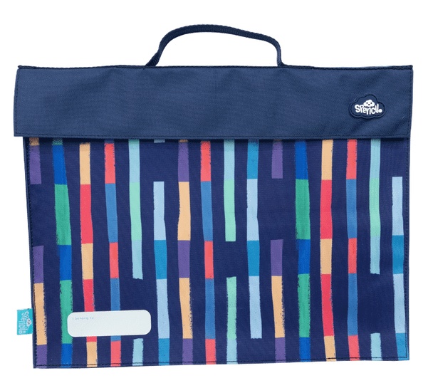 Library Bag - Bright Stripes