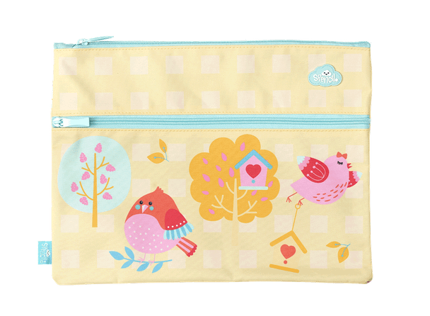 A4 Twin Zip Pencil Case Value Pack of 8
