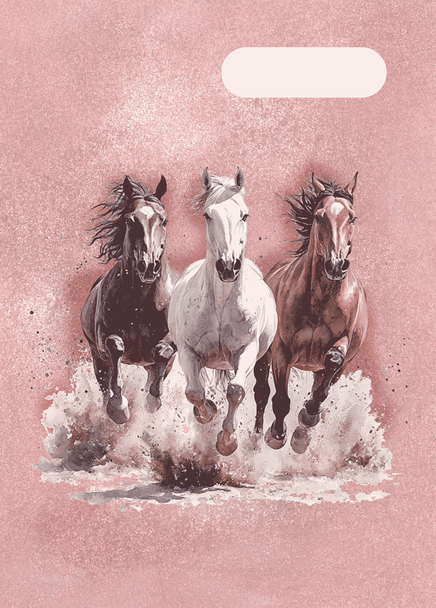 A4 Book Cover - Wild Horses