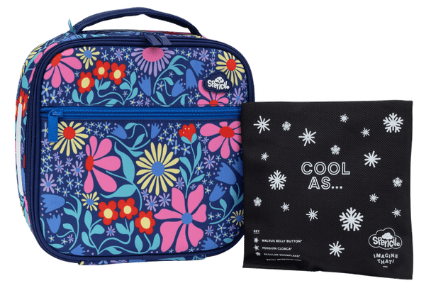 Little Cooler Lunch Bag + Chill Pack - Flower Fun