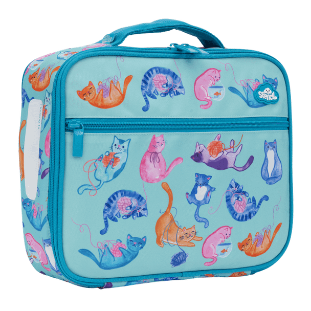Big Cooler Lunch Bag + Chill Pack - Crazy Cats