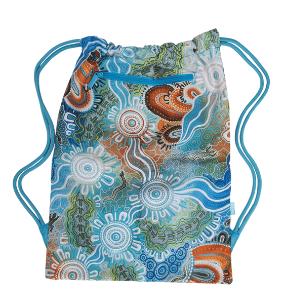 Big Drawstring Bag - Hearts & Crosses