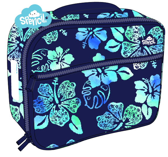 Big Cooler Lunch Bag - Midnight Hibiscus