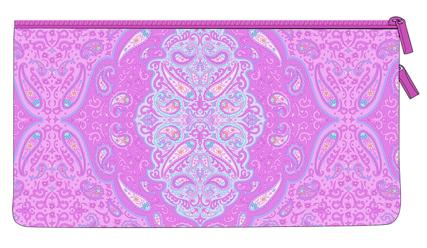Twin Zip Pencil Case - Paisley Daze