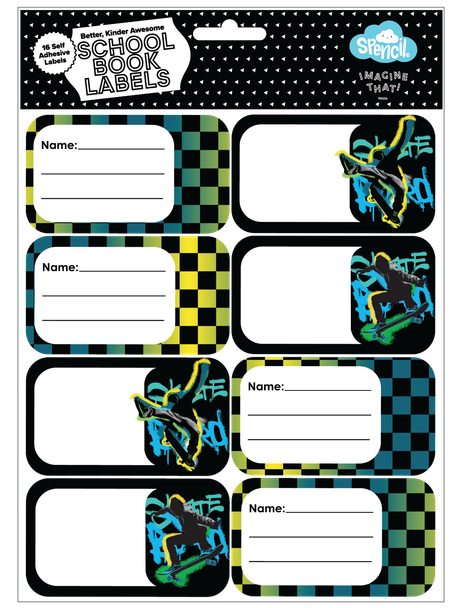 Book Labels - Skate Crew