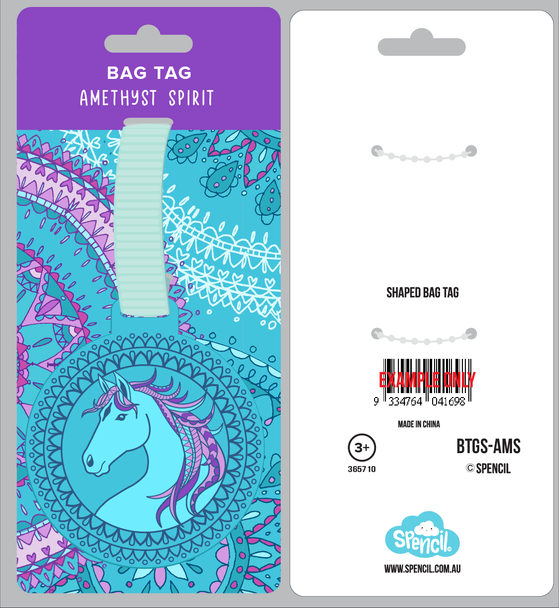 Bag Tag - Amethyst Spirit
