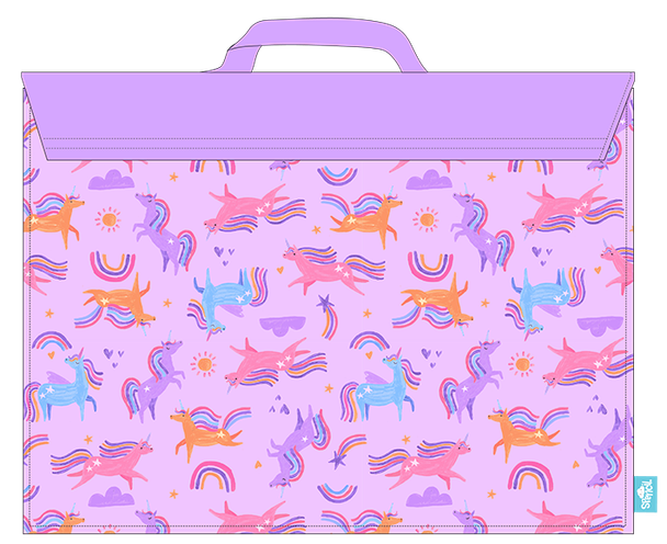 Library Bag - Unicorn Playtime