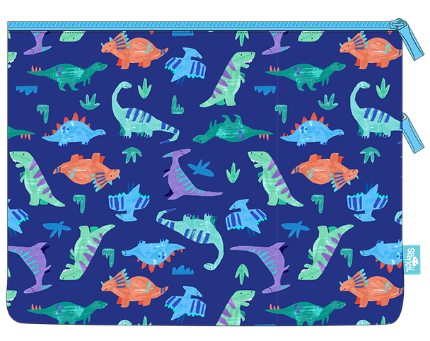 A4 Twin Zip Pencil Case - Dino Pals