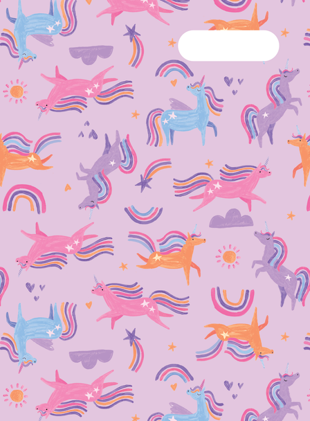 Scrapbook Cover - Unicorn Playtime