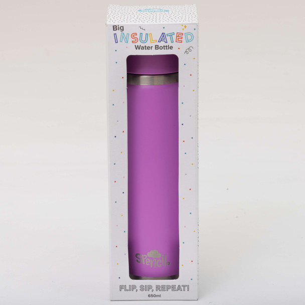 Big Insulated Water Bottle 650ml - Berry