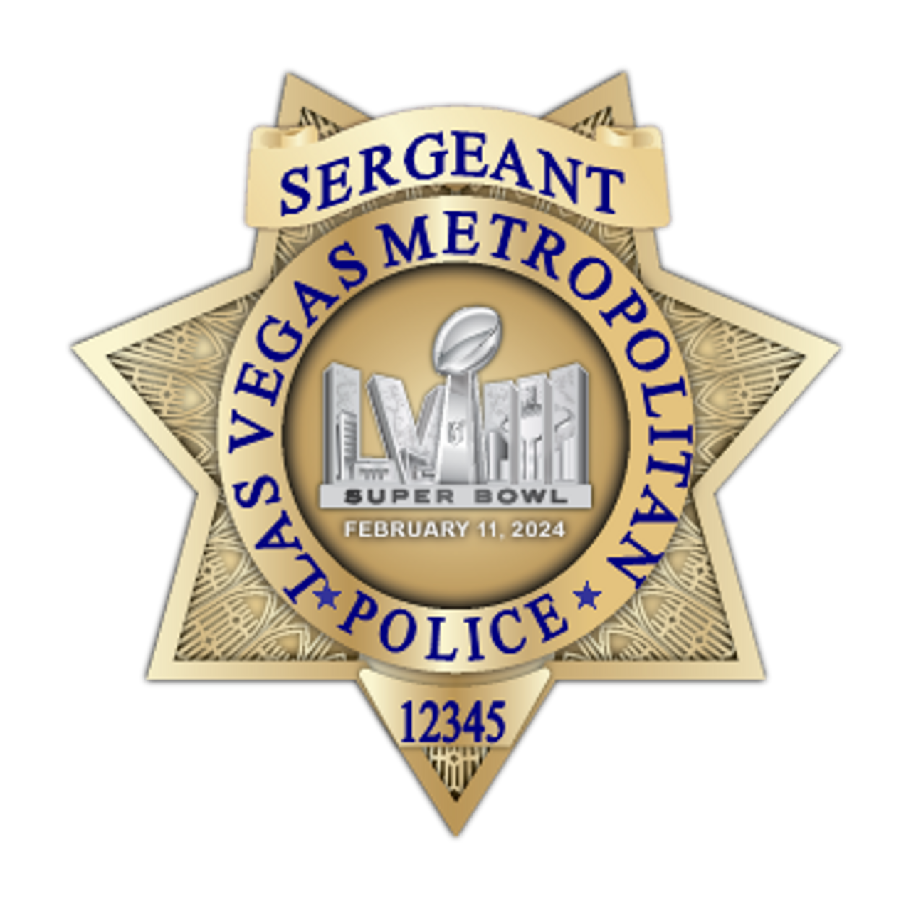 Las Vegas Metropolitan Police Department - L V M P D Badge over