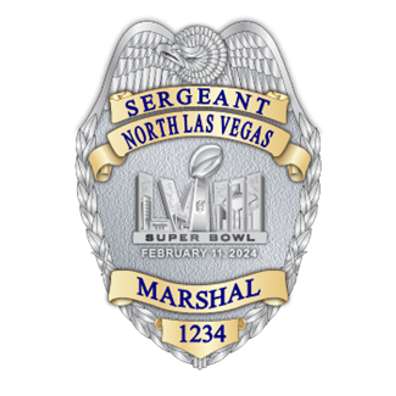 NORTH LAS VEGAS MARSHAL SERGEANT Badge IPGBadges north-las-vegas-marshal-sergeant-badge-ipgbadges