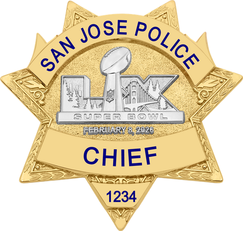 San Jose Police Super Bowl LX Gold Star