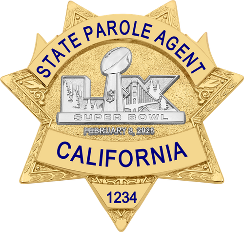 California State Parole Agent Super Bowl LX Gold Star A